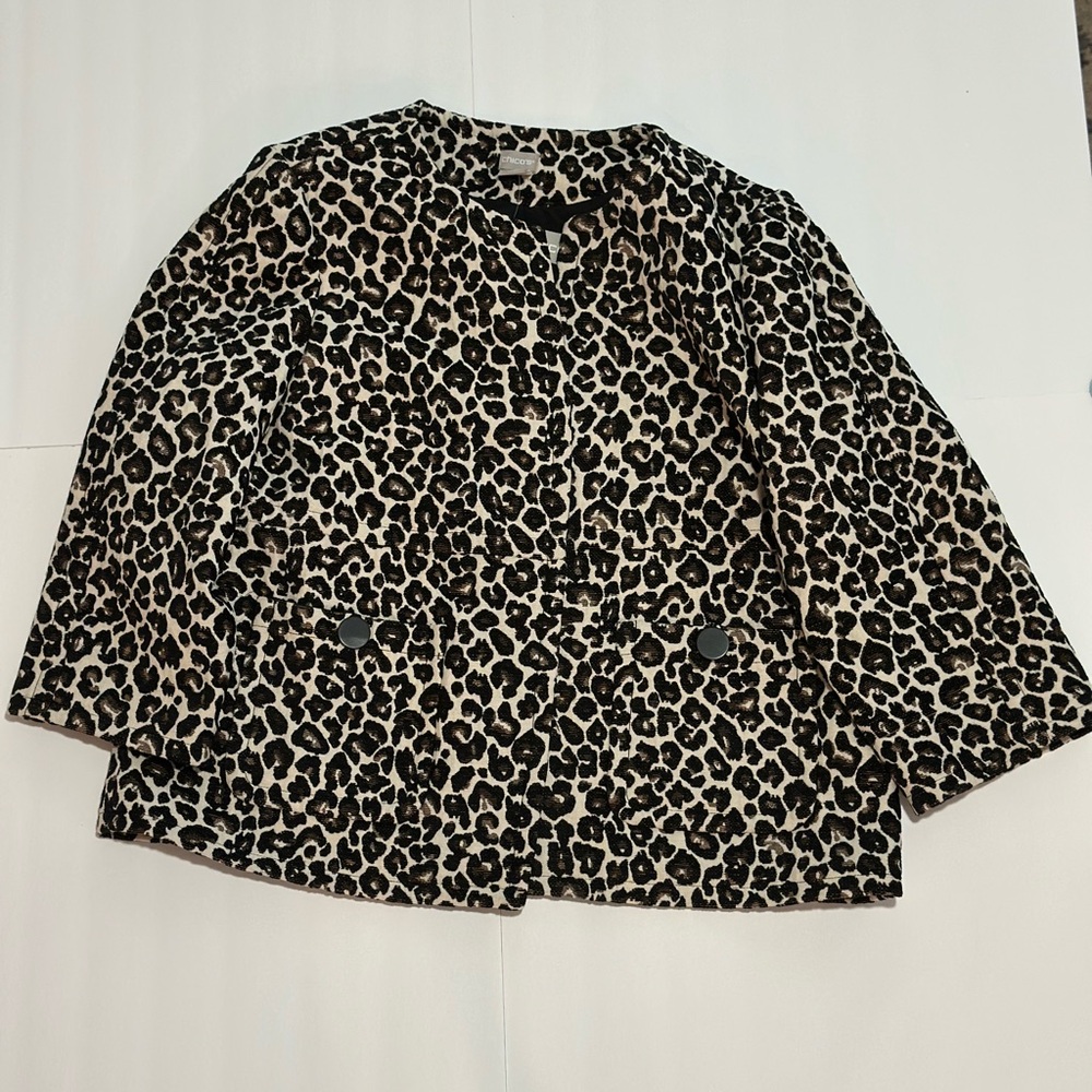 Chico’s Animal Print Jacket NWT